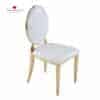 Cartier Gold Chair white back rental