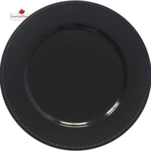 Black Charger Plates