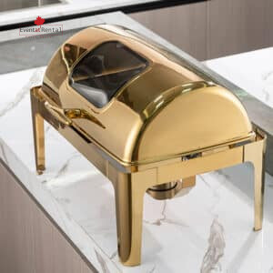 Gold Chafing Dishes Rectangle rental